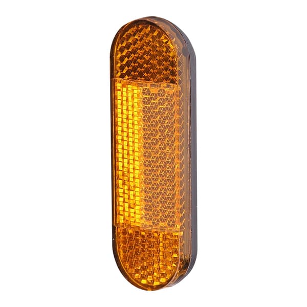 ABS frontsikkerhedsreflektor til M365 Pro 2 elektrisk løbehjul natadvarselslys 2pcs