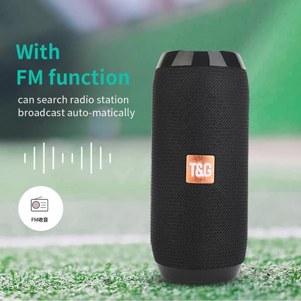 Trådløs bærbar Bluetooth-højttaler Caixa De Som Bluetooth-musikboks til radio FM-subwoofer Blootooth-lyd håndfri Baffe Blue