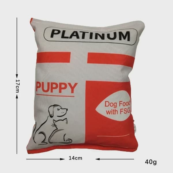 Sjove hundelegetøj med kartoffelchipspose, plys, pibefoder til små, mellemstore hunde, interaktivt pibefoder til hvalpe, tyggelegetøj 5
