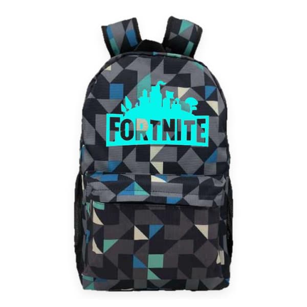 Fortnite backpack with geometric pattern Night Luminous Black