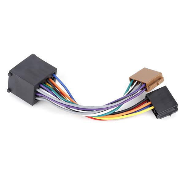 Hjælpekabel Bilradioadapter Stereoledningsnet Kabel ISO-stik Passer til E36 E46 E39 Radioledningsnet Radioadapterledningsnet black