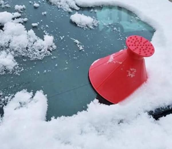 Car Windshield Snow Removal Car Windshield Ice Scraper Tool Smart Red