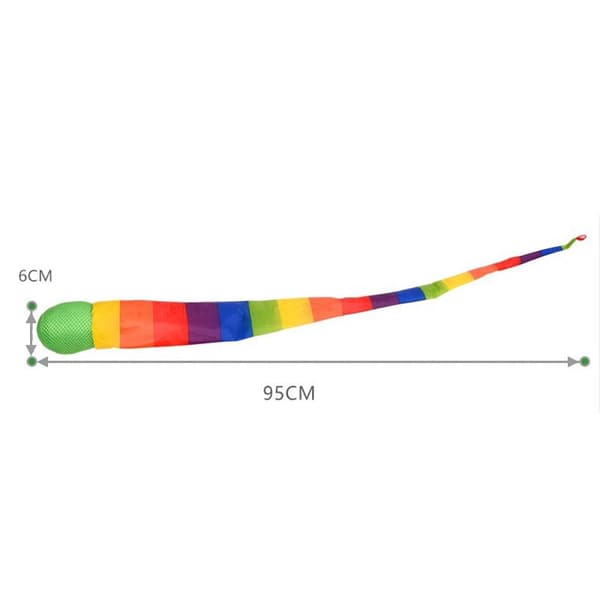 Rainbow vindtät sandsäck för barn - Sensorisk träningsleksak utomhus för föräldrar-barn-aktiviteter 1 Pcs