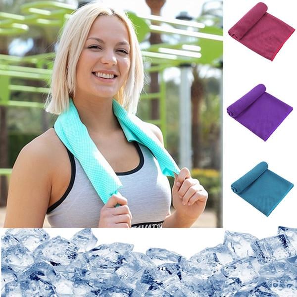 Cooling Towel Kylhandduk Sporthandduk Svalkande handduk 3 färger Lila