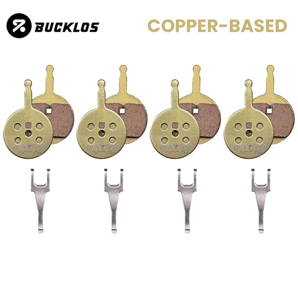 BUCKLOS Copper Road MTB Hydrauliset Levyjarrupalat Avid BB5 -pyöräilyyn, kestävät osat 6PC COPPER-BASED PAD