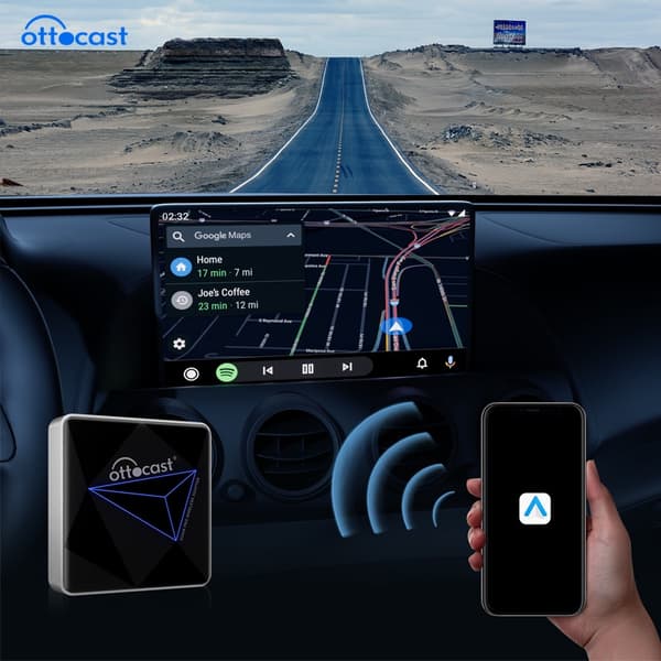Ottocast A2Air Pro Trådløs Android Auto Adapter Dongle Spotify Waze Multimedia til fabrikskablet Adnroid Auto Bil A2Air Pro