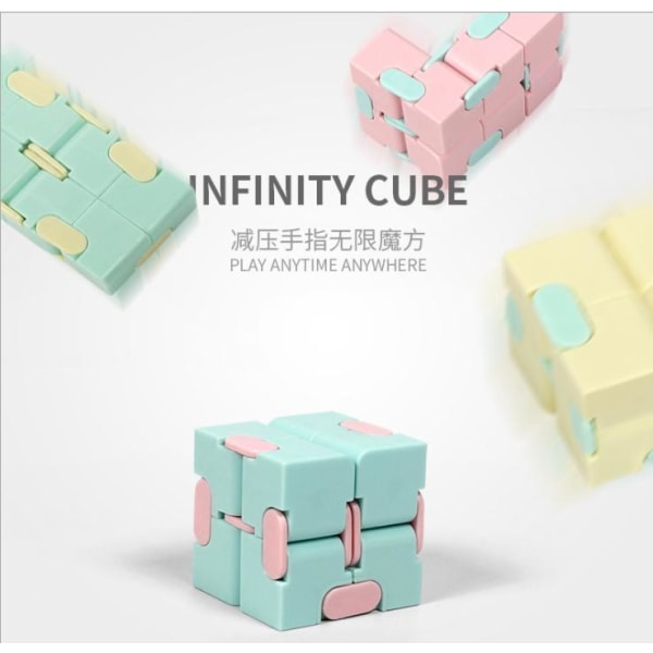 Fidget Toys Infinity Cube Antistress Green Grön