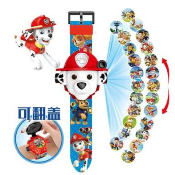 Paw Patrol klocka med projector funktion 24st Bildspel julklappa