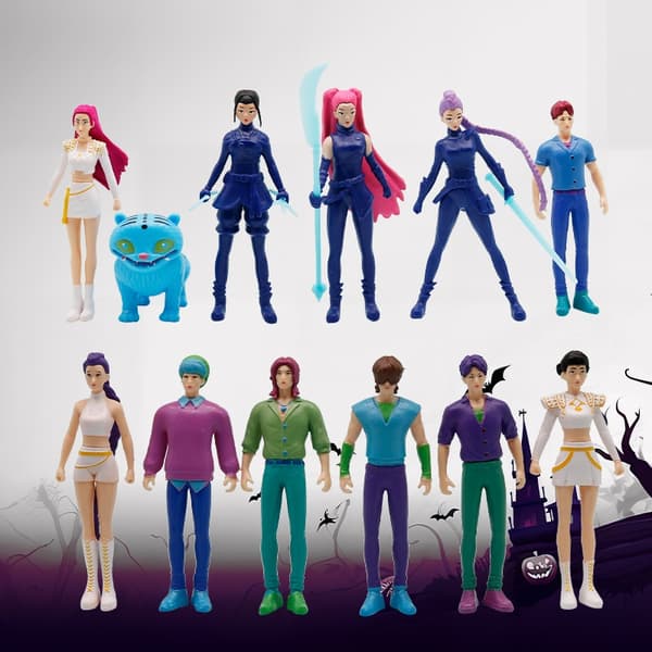 Anime Kpop Demon Hunter Figures - Spilindretning og samlerobjekter til hjemmet og skrivebordet 12pcs set