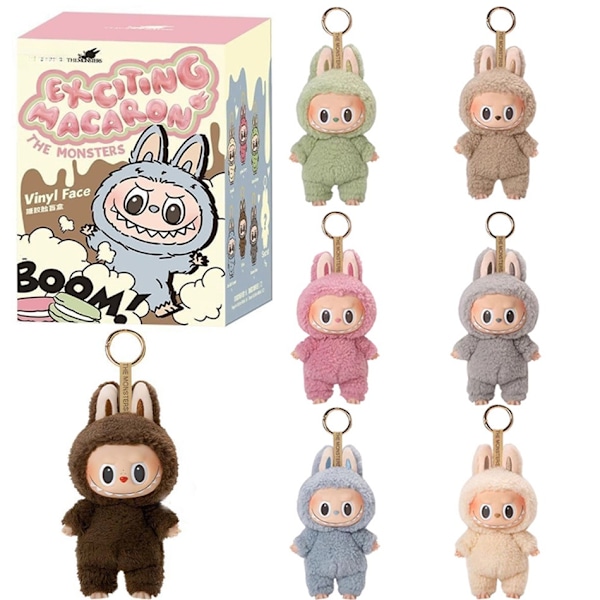 POP MART Labubu Monsters Macaron Vinyyli Face 17 cm sokea laatikko