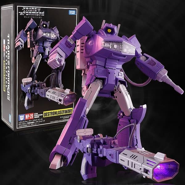 G1 Masterpiece MP-29 Shockwave Action Figuuri - Keräilyrobottilelu lahja Shockwave