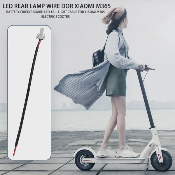 1-5 stk. foldbart LED-batterikabel til Xiaomi M365 elektrisk scooter smart baglygtetilbehør 4PC