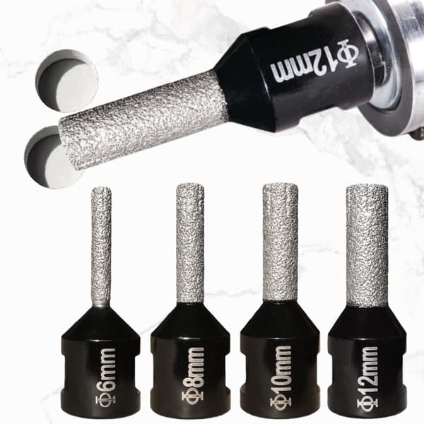 6/8/10/12 mm multifunktionel slibe- og tørborehoved til porcelænsfliser, marmor, hulsav til granit M14 2 pcs  8 mm