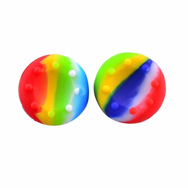 2 stk. til PS3 PS4 XBOX 360 gummi silikone hætte analog controller silikone hætte dæksel thumb stick greb joystick hætter tilbehør green