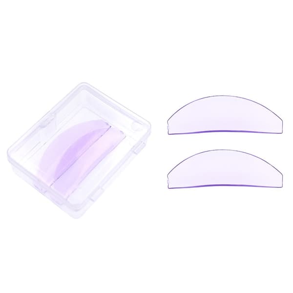 1 par silikone vippeperm-puder Blødgørende løftevipper Stænger Shield Selvklæbende 3D øjenvippebukkertilbehør Makeupværktøjer 1Pair Pink