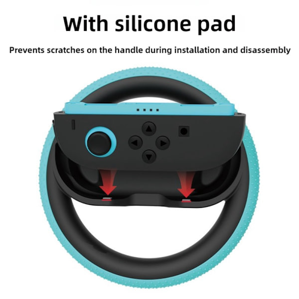 2 stk. rat til Switch 2 Joy-Con Controller Switch2 Joy-Con 2 Racing Wheel Hand Grip til Mario Kart World 8 Deluxe 2pcs