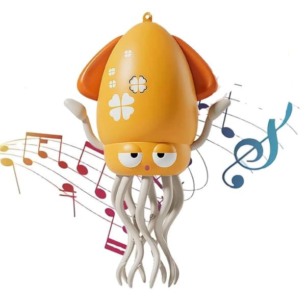Luminous Dancing Octopus Fidget Toy - Interaktiv stresslindring for børn og voksne Violet