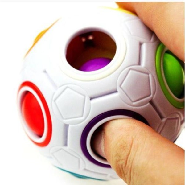 Fidget Ball Magic Rainbow Puzzle Rubiks Fig Cube Toy