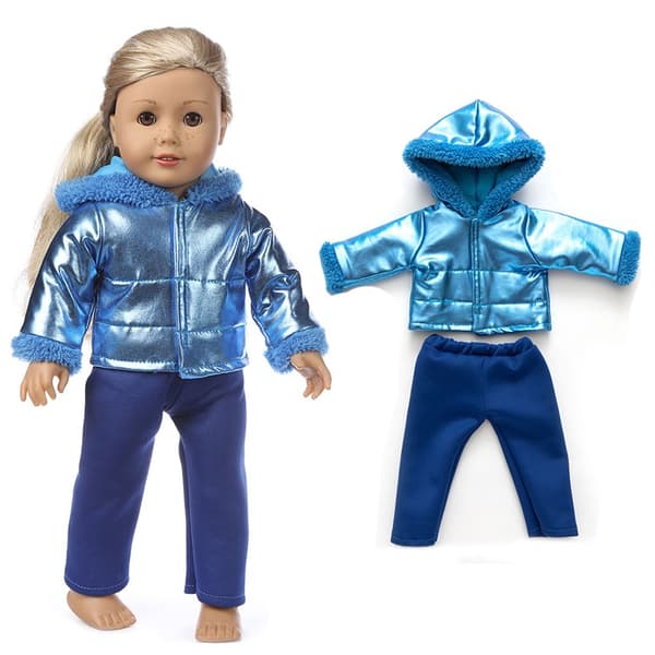 18 tums dockkläder vinterjacka för 43 cm nyfödd docka, outfit jacka A21 for 18 inch doll