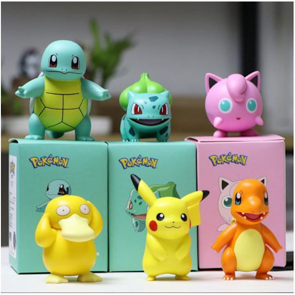 Original Pikachu Pokemon Figurer 8CM Ny Model Model 4