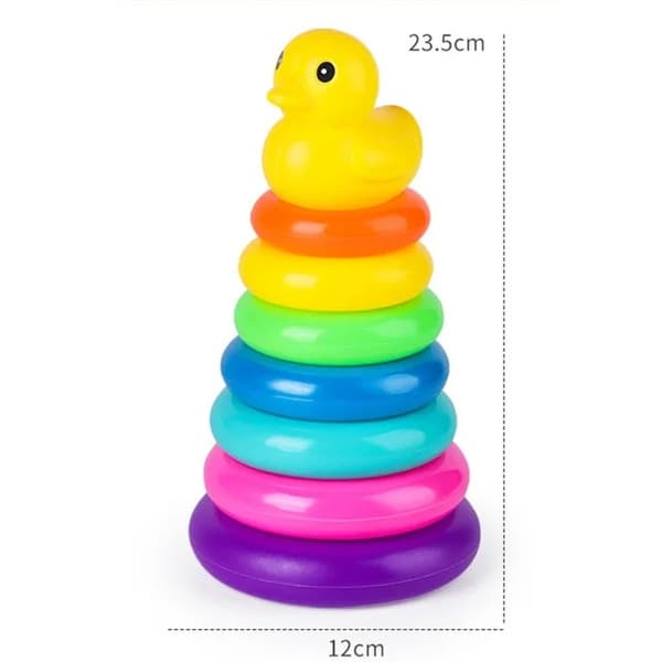 Montessori Rolling Ball Tower Leksak för spädbarn 1-3 år - Stacking Track Educational Game ST651