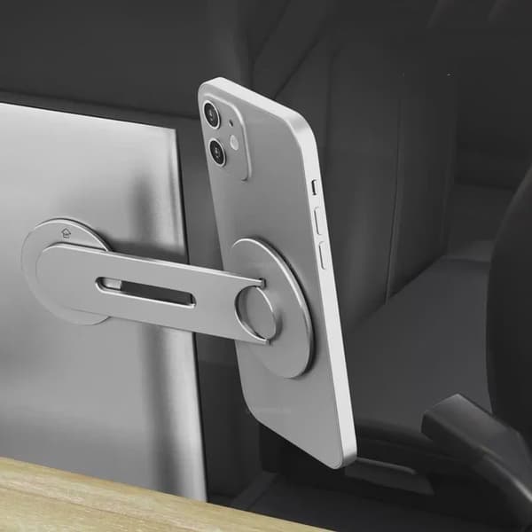 Magnetisk bilholder til Tesla Model 3/Y/X/S Magsafe iPhone 14/13/12 metal sidemontering Black