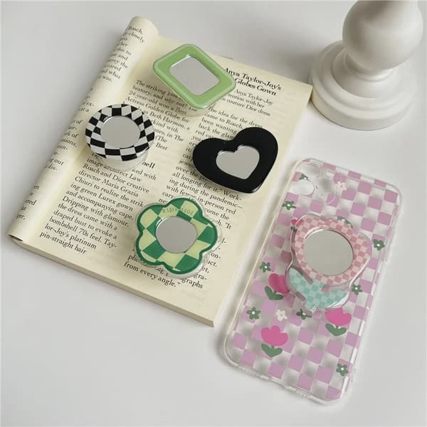 Tulip Flower Foldbar Telefonholder Stativ til iPhone Fingerringstik 1