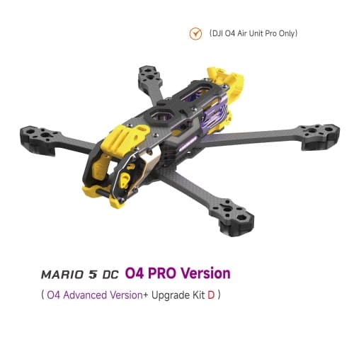 SpeedyBee Mario 5 Frame 5 tommer DC / XH-version med kulfiberplade FPV Freestyle RC Racing Drone til O3 / O4 PRO DC O4 PRO