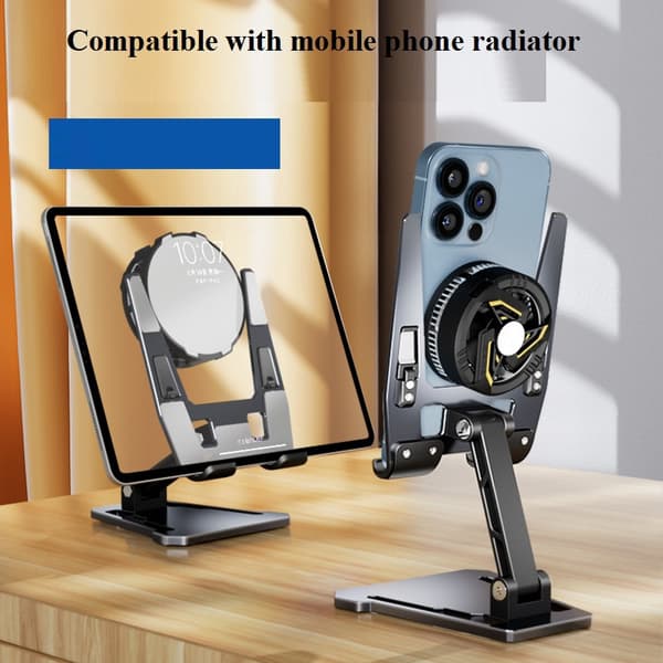 Foldbar tablet- og telefonholder til skrivebord i aluminiumslegering FZ01 Plastic version