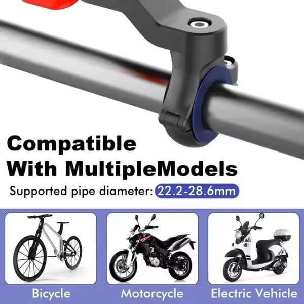 Telefonholder Anti-shake motorcykel cykel støddæmper vibrationsdæmper styrmontering Set D