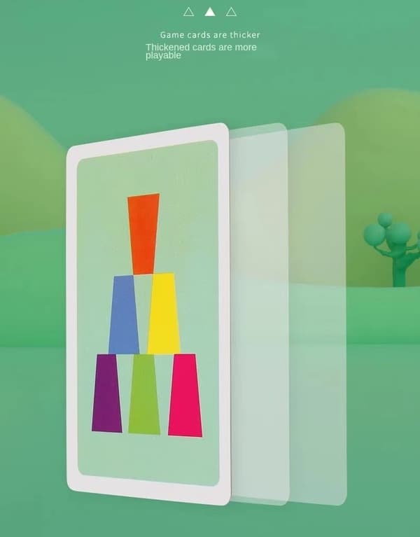 Montessori Mini Stack Cup-spel - Pedagogisk färgkognition och logikträning för barn Multicolour