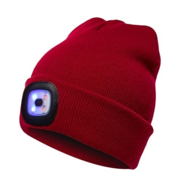 Hat med LED lampe 5 Farver Grey Grå