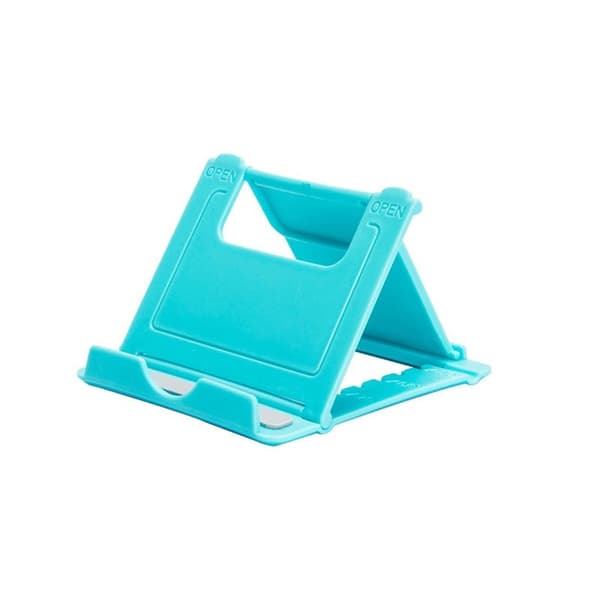 Mini justerbart bärbart universellt hopfällbart plaststativ för telefon och surfplatta för iPad iPhone Samsung Xiaomi Yellow