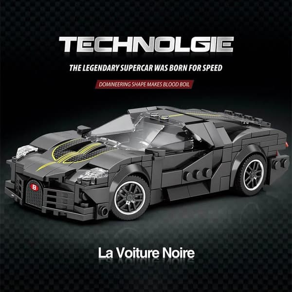 Supercar byggeklodser - Speed ​​Series Racing Vehicle MOC Model Legetøj til børn 672 385pcs
