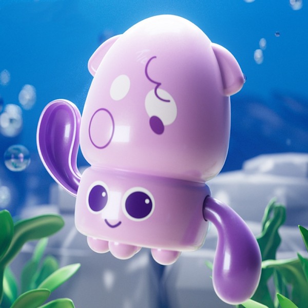 Kylpylelu Octopus - Lasten uima- ja kylpyammelelu Purple