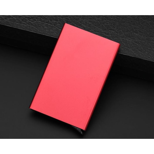 Kortholdere med RFID Säker Skydd Aluminiumfacke Smart Plånbøger Red