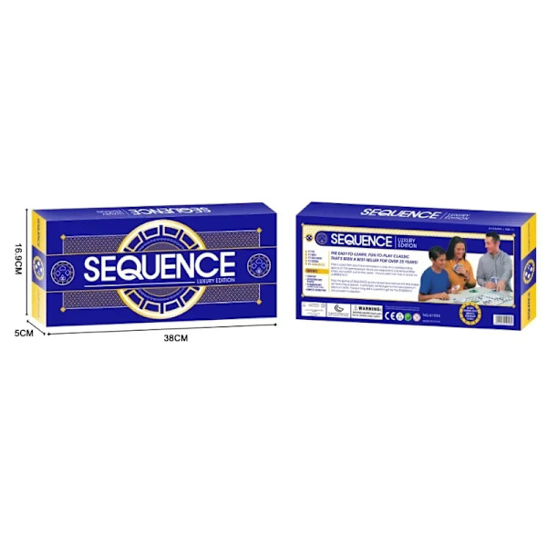 Engelske Sequence Games, Fancy Backgammon, Sequence Maze, Brætspil 0153K