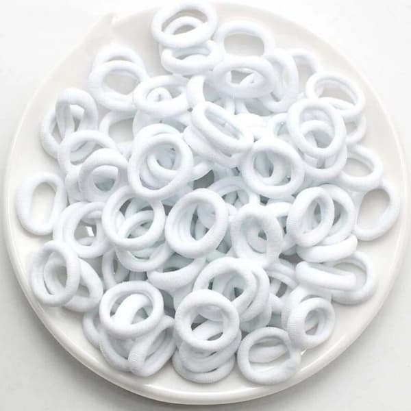 100/300/500 stk. Farverige elastiske hårbånd til piger Hestehale Hold hårbånd Gummibånd Scrunchie hårtilbehør Bånd til piger MULTI 100pcs