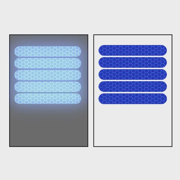 5 st. reflekterande säkerhetsdekaler för Ninebot ES1 ES2 ES3 ES4 E22 E25 elscooter Night Blue