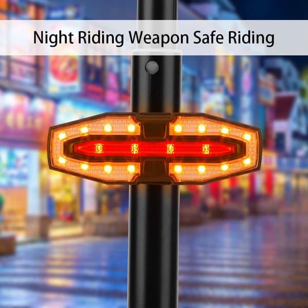 USB-uppladdningsbart vattentätt LED-bakblinkers för M365 Pro 2 MI 4 elscooter Basic Model