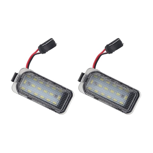 2 stk. nummerpladelys 12V LED nummerpladelys til Focus DA3 DYB Fiesta C-MAX Mondeo Kuga Galaxy S-Max ABS plastik