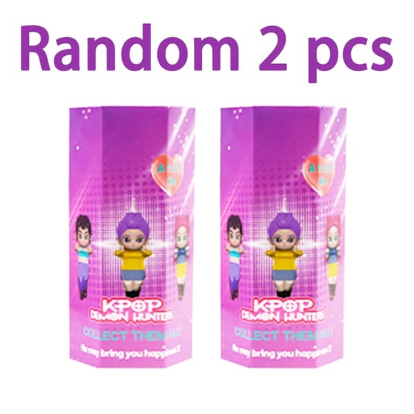 Kpop Demon Hunters Saja Blind Box Figure - Anime Samlarobjekt för barn, Cosplay och julklappar Random 3pcs