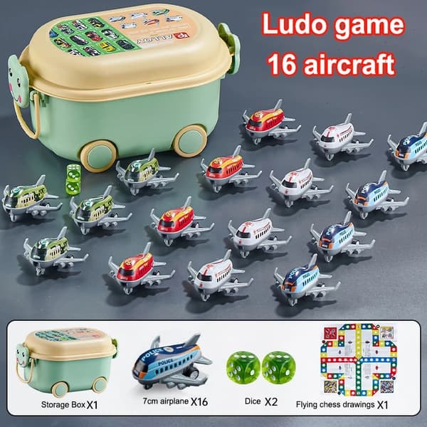 50 st legeringsbilmodell barnleksaksbil dragbil flygande schackspel barn pedagogisk leksaksbil present med förvaringslåda Car set