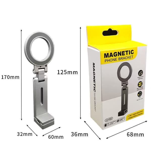 Universell magnetisk telefonhållare för resetillbehör Flexibel rotation Handsfree-fästning för flygplan för iPhone 15 Pro Max Silver ABS Zinc Gold