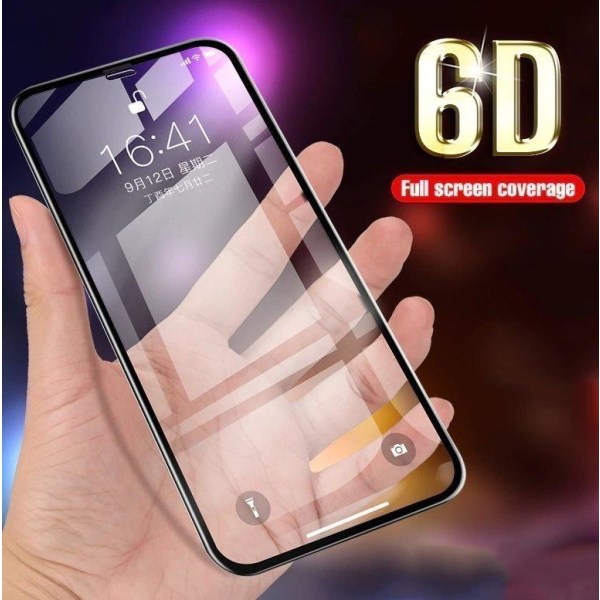 Ny 6D Dust-Proof Heltäckande Härdat Glas iPhone XS Max