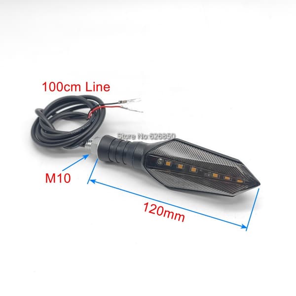12V-72V Universell Vattentät LED-Blinker Vänster Höger Blinker för Elscooter 2 PCS