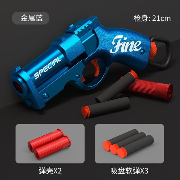 Mini S686 Foam Bullet Blaster Legetøjspistol til udendørs leg - Soft Bullet Launcher til børn Mini S686 blue