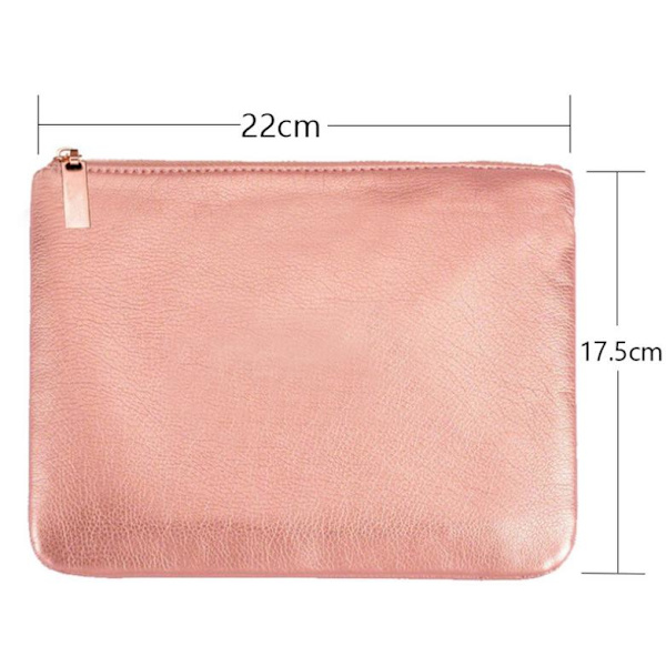 15 pcs Professional makeup brushes with practical bag (Pink)