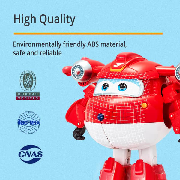 Super Wings 5" Transforming Jett, Dizzy, Donnie Actionfigurer - Robotleksaker för barnflygplan Astra