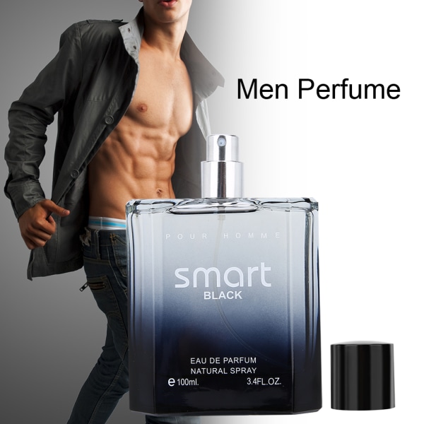 100 ml svart bärbar herrparfym Gentleman Långvarig lätt doft flytande parfym
